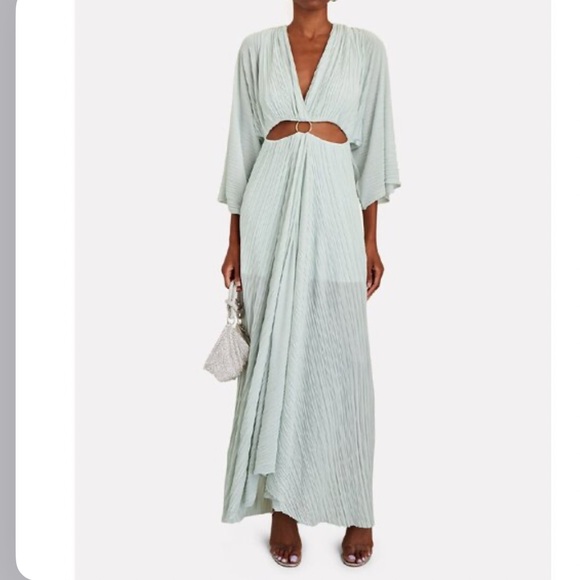 Significant Other Dresses & Skirts - Significant Other Akila Plissé Cut-Out Maxi Dress Size 6 NWT